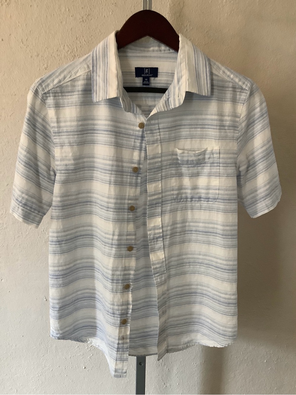 George Short-Sleeve Button-Up Shirt Size XS